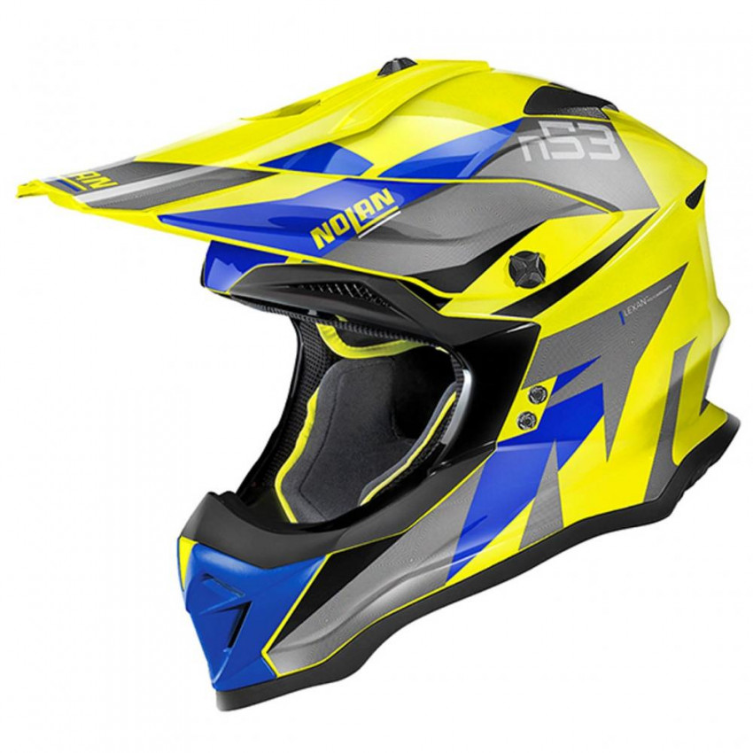 Шолом Nolan N53 PORTLAND Yellow Blue